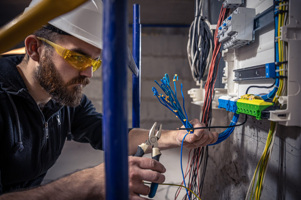 Intervenção técnica numa instalação elétrica